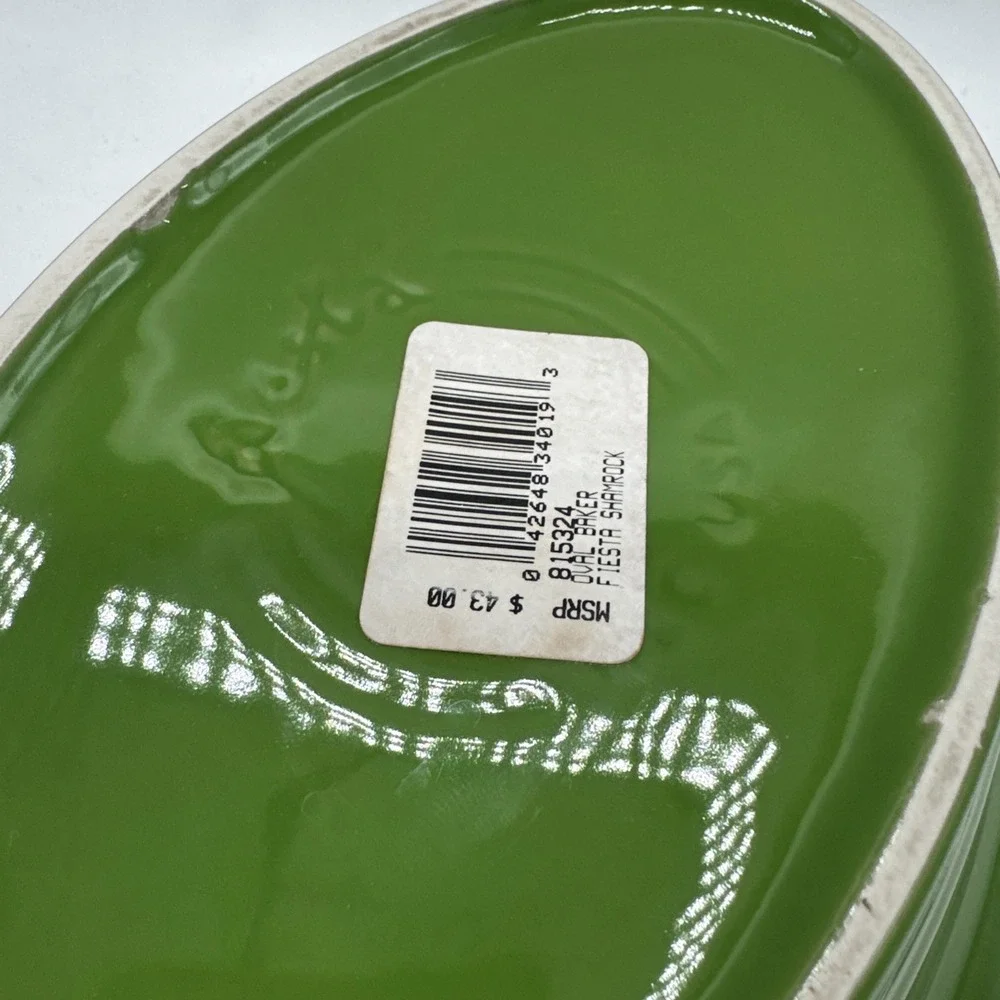 Fiesta Individual Oval Casserole Baker Shamrock
